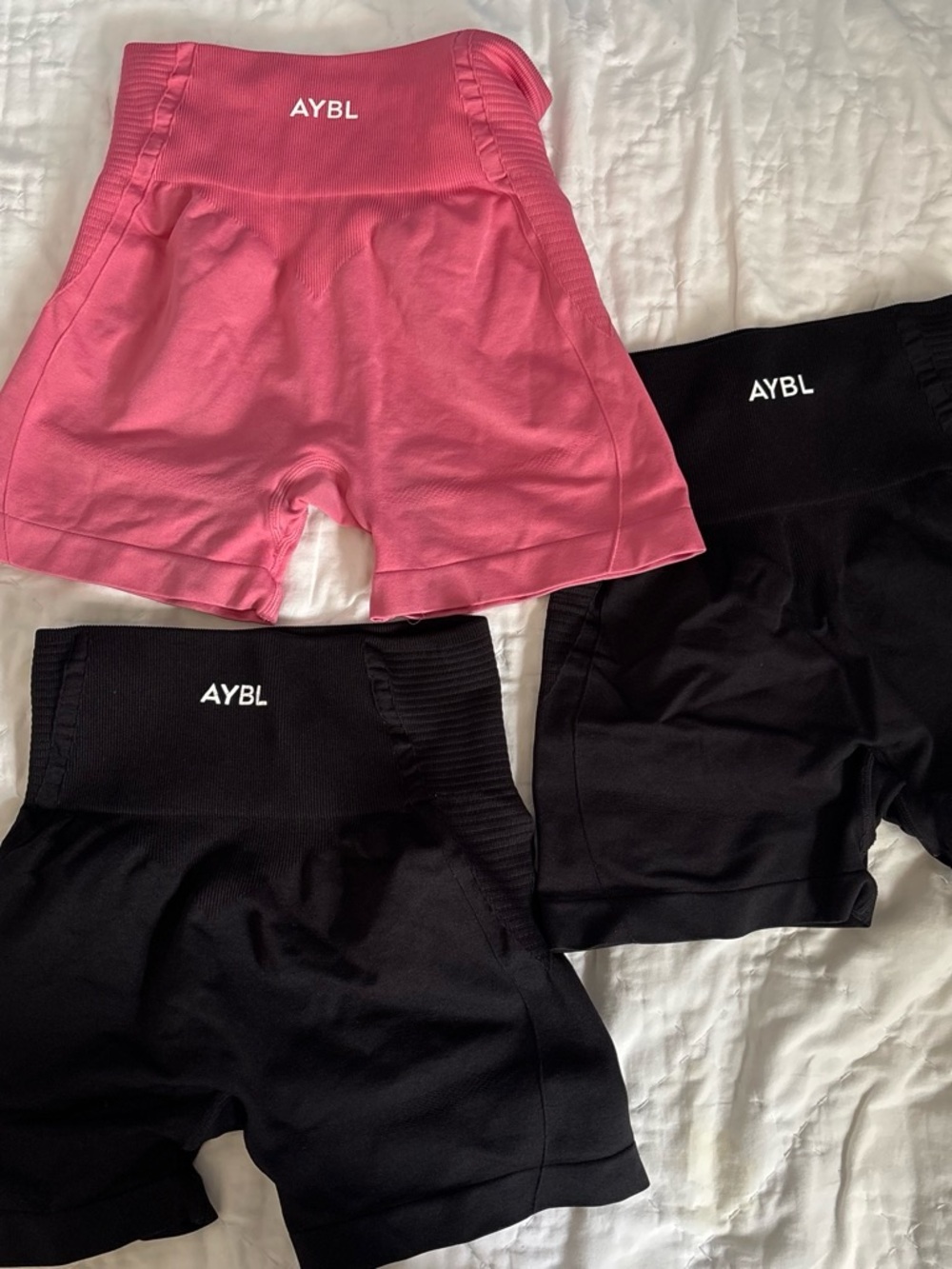 3 AYBL small workout shorts